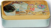 Dóza malá - Klimt - Polibek, 9,5*6*2,7 cm