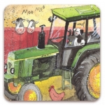 Podložka Green tractor 10*10 cm