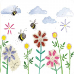Podložka Bees and Flowers 10*10 cm