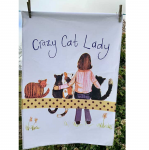 Utěrka AC - Crazy cat lady - 45*65 cm