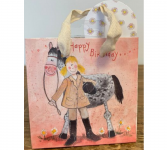 Taška papírová malá - Girl and horse