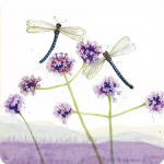 Podložka Dragonflies, 10*10 cm