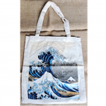 Taška bavlněná barevná - Hokusai - Velká vlna